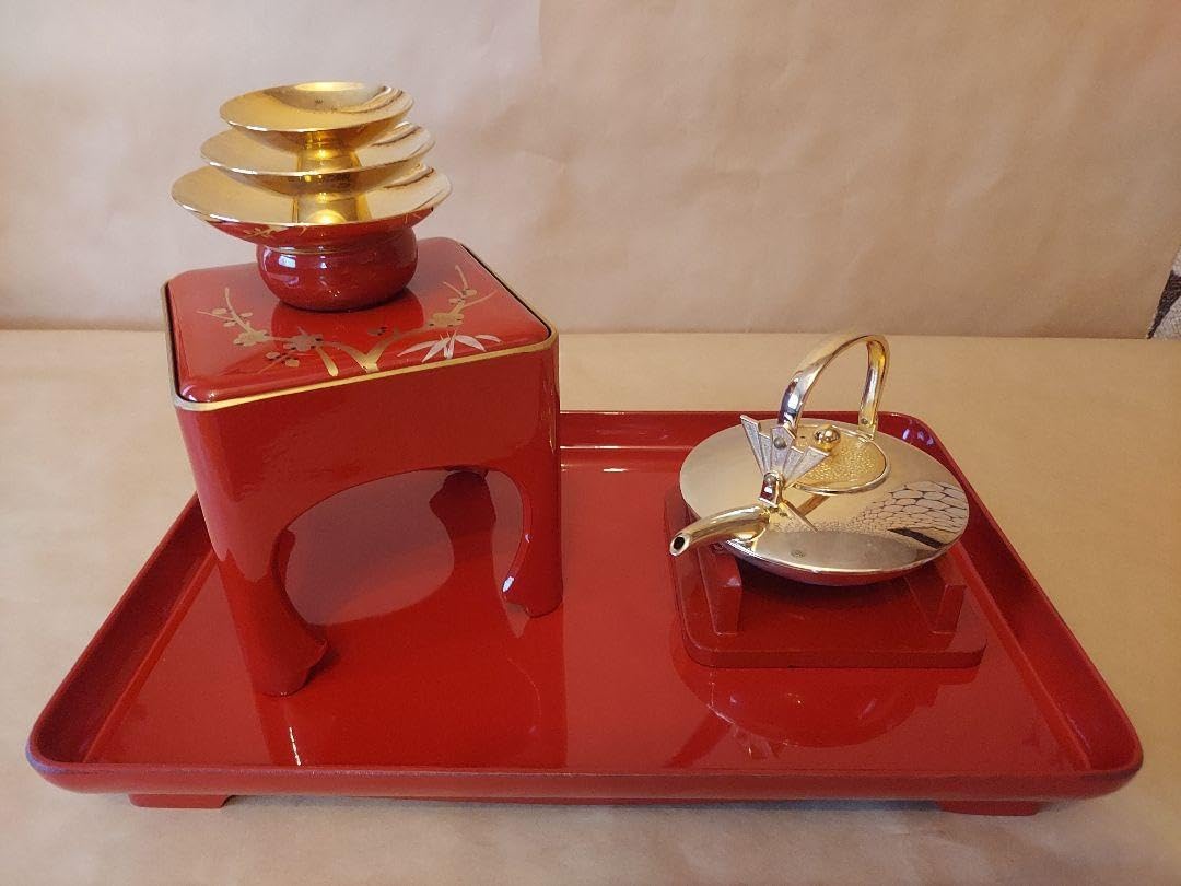 輪島塗 蒔絵 日の出鶴 お屠蘇セット 【公式通販】 輪島塗 蒔絵 日の出鶴 お屠蘇セット 【公式通販】